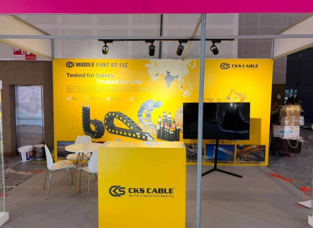 Exhibition stand for CKS Cable Solutions at Middle East Energy Dubai